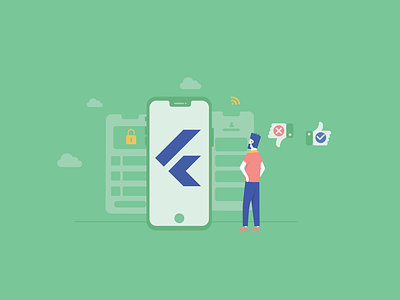 Pros and Cons of Flutter App Development (article Illustration)