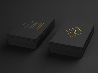 Atelier Rennais - Business card black branding business card gold graphic design logo logotype