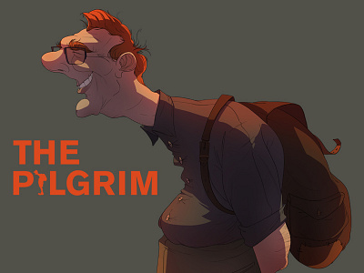 The Pilgrim character design color graphic design illustration photoshop process