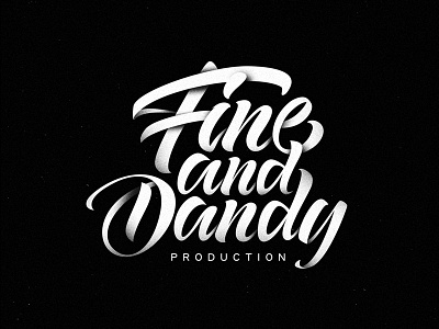 Logo Fine and Dandy - Lettering lettering logo