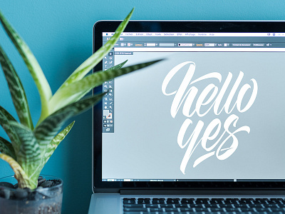 Helloyes - Lettering logo