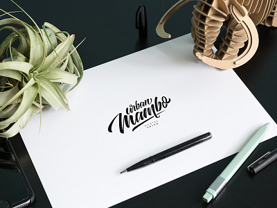 Urban Mambo | Lettering logo branding calligraphy font hand lettering ink lettering logo type typeface typography