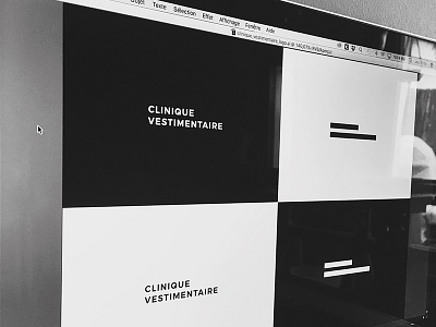 CLINIQUE VESTIMENTAIRE | Branding blackwhite branding clothes fashion gif lines logo mark minimal