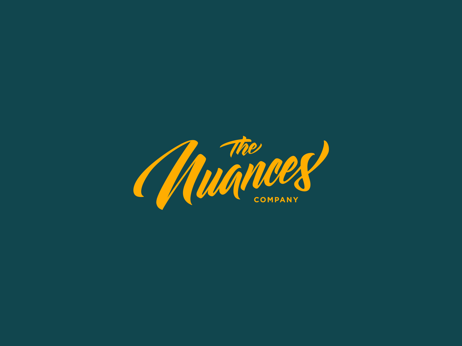 The Nuances company - Lettering logo branding digital font handlettering lettering logo typeface