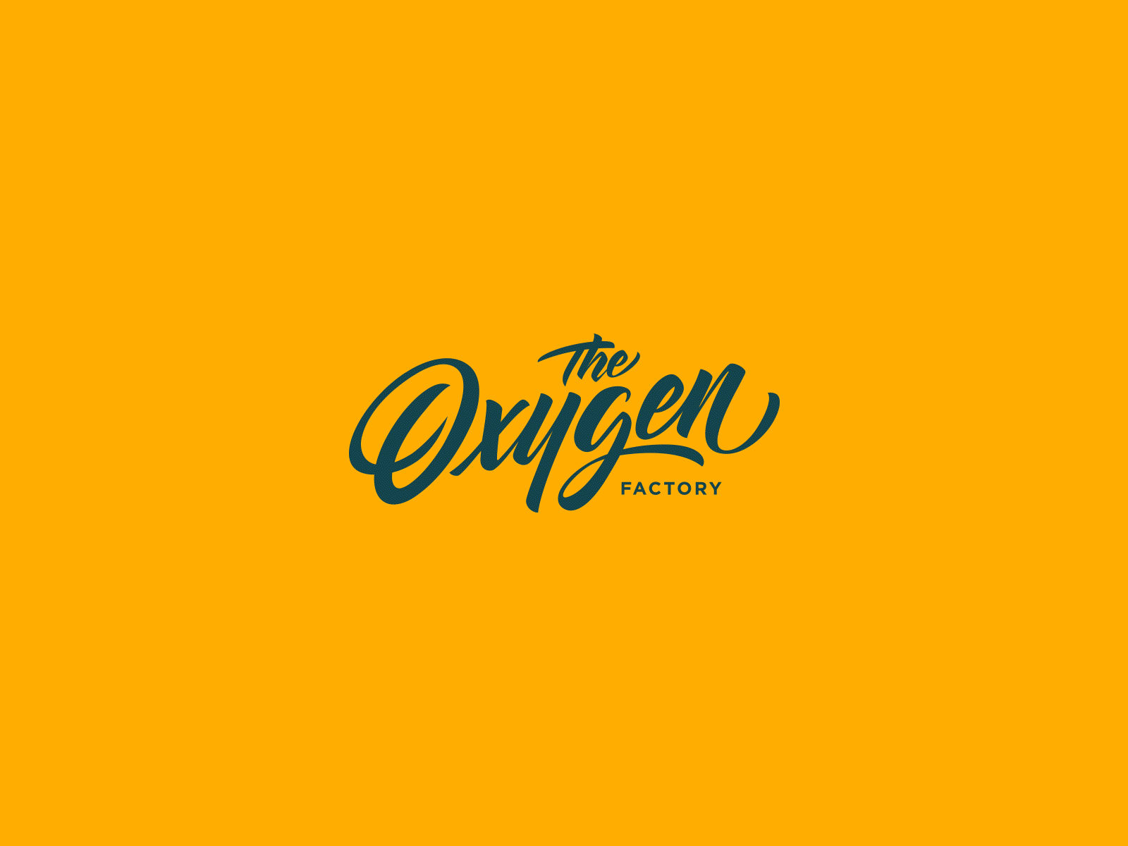 The Oxygen factory - Lettering logo branding design font handlettering lettering logo typeface typography vector