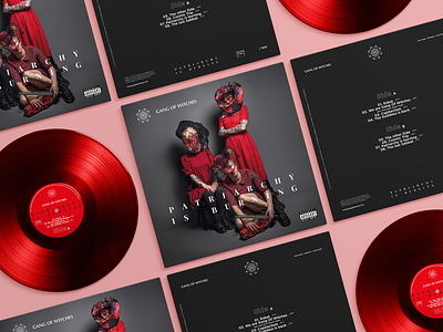 Gang Of Witches | Vinyl Cover art direction band branding cover music photography red vintage logo vinyl visual art