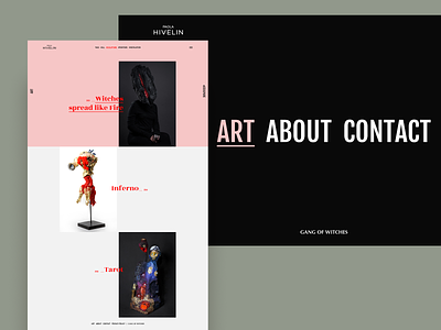Artist Website | ART Page branding digital interface photoshop typography ui ui design ux vector website