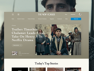 Weekly UI #003 - The New Yorker Homepage Refactoring