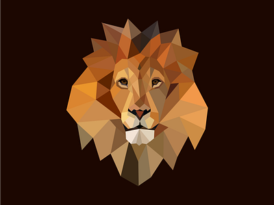 Lion King abstract adobe illustrator animal animal abstract art creative design geometric illustration lion lion head lion king vector