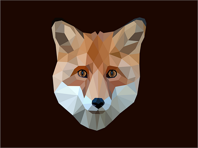 Fox abstract adobe illustrator animal animal art creative fox fox head fox illustration geometric illustraion origami wild wild animal