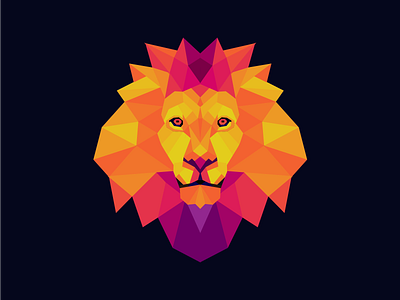The Lion abstract adobe illustrator animal art clipart colorful creative design illustration lion vector