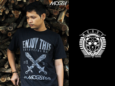 ENJOY THIS BEAUTIFUL DAY 2014 apparel black brand cloth clothing fashion logo mogsy mogsycloth new tshirt