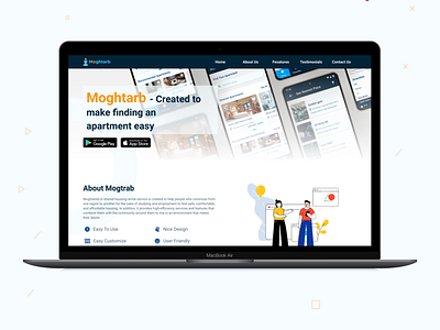 Moghtarb Landing Page