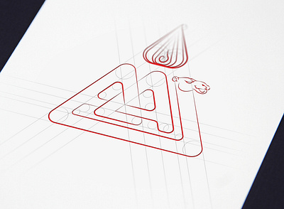 AA Triangle aa camel illustration logo logodesign mongolia