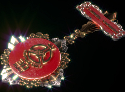 30th Anniversary Medal 30th anniversary anniversary design golden icon medals mongolia ornament