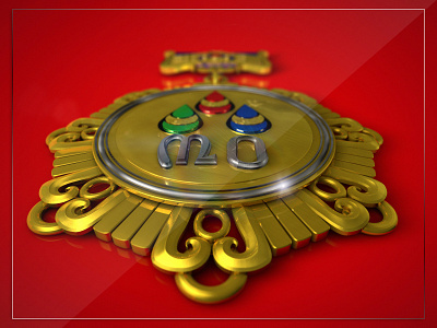 The Medal 3 30th anniversary anniversary gold golden illustration logo medal mongolia vector
