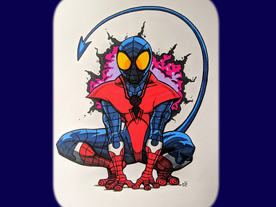 Wallcrawler comics concept drawing fan illustration marvel