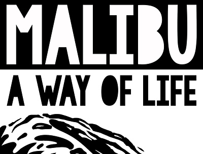Screen Print Malibu adobe art design logodesign print shirtdesign tshirt art vector wave