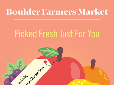 Boulder Farmers Market Poster