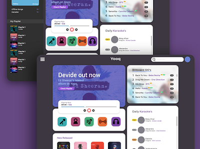 Yooq app art design flat icon minimal music app ui uidesign ux web web design webdesign website