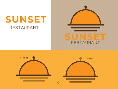 Sunset Restaurant dribbble logo logodesign logofolio logooftheday logotype minimalism minimallogo