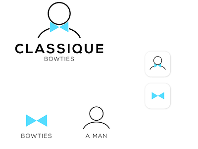 CLASSIQUE BOWTIES logo logodesign logofolio