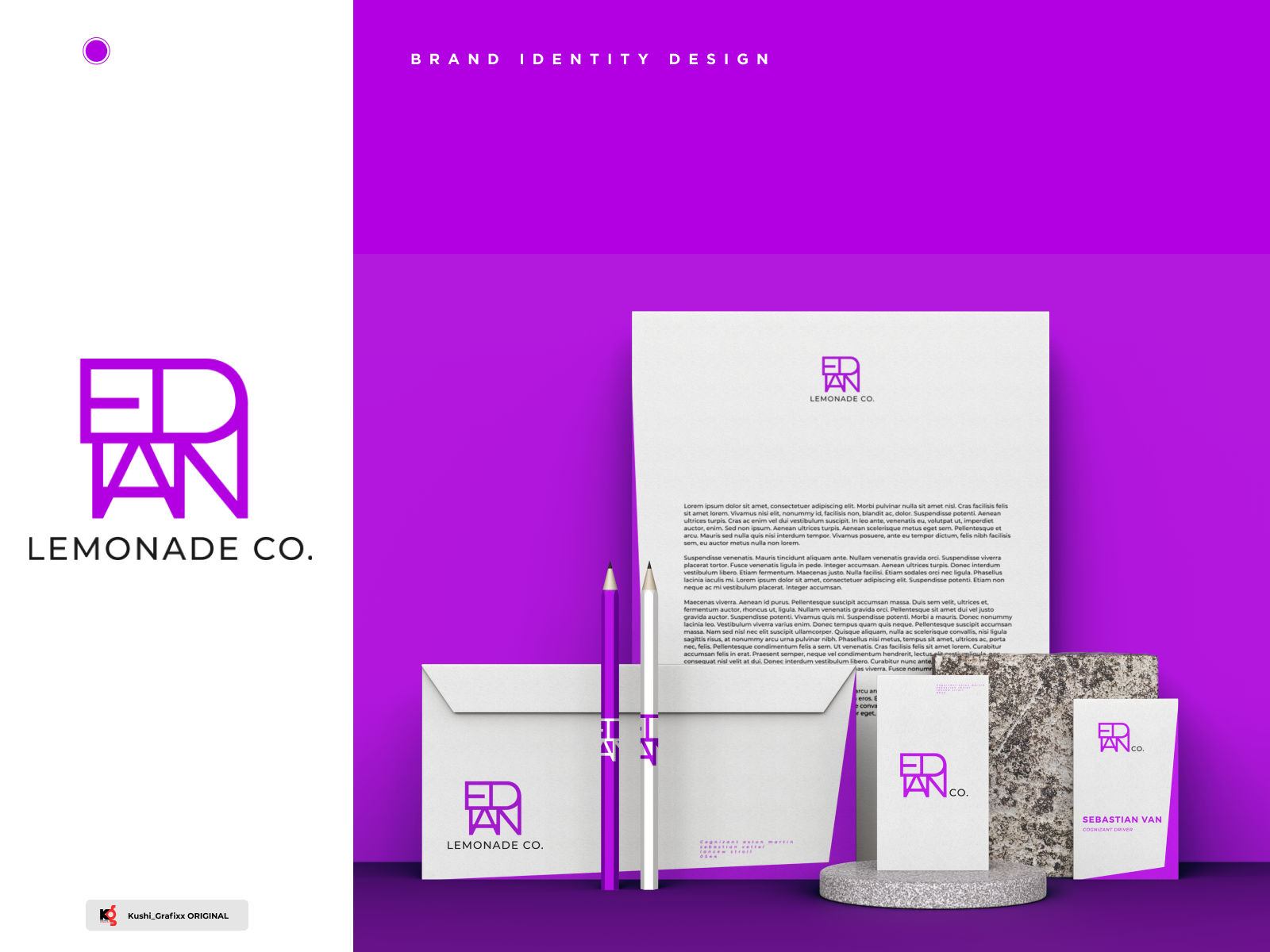 LEMONADE Co. BRAND IDENTITY by Kushi Subrahmanya on Dribbble