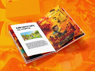 Minecraft - A legend fire flame flyer graphic design logo minecraft orange poster posterdesign