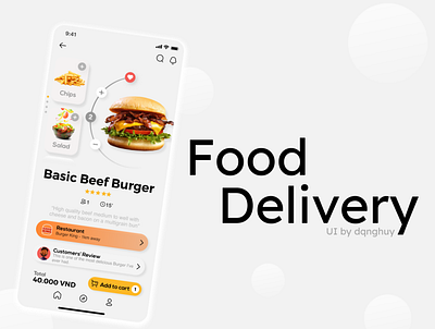 Food Delivery app app delivery delivery app design foood glass minimal ui ux