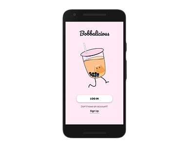 Bobbalicious Bubble Tea Design bubble tea design illustrator ui