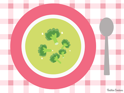 Broccoli Soup Illustration