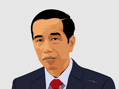 President Jokowi vector illustration
