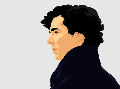 Sherlock Holmes Vector Illustration 3pointcurve corel draw graphicdesign illustration sherlock sherlock holmes vector vector art vectorart