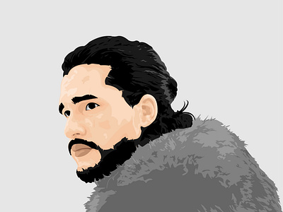 Jon Snow Vector Illustration