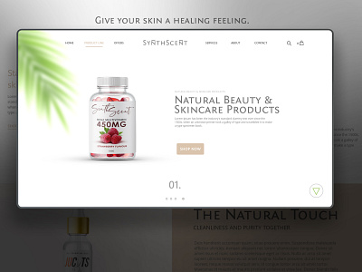 SynthScent Landing Page beard oil beauty product branding clean ui design e commerce website essential oils flat design landing page minimal modern design sacramento web design typography ui web design web design near me webdesign website wordpress wordpress design