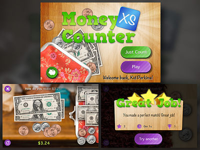 Money Counter XS app game ios ui