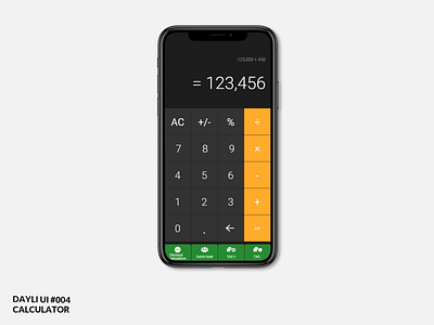 day04 app calculator dailyui day004 ui ux