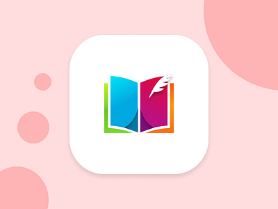 App Icon For Book animation app branding design illustration logo typography ui ui design app ux vector