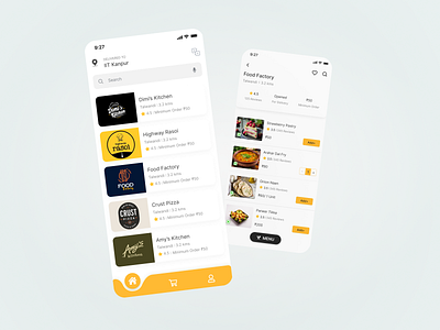 Homemade Food Delivery App 3d animation branding design graphic design icon illustration logo motion graphics typography ui ux vector