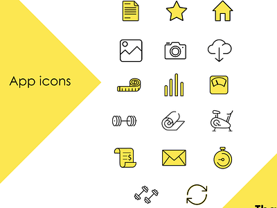 App Icon | Fitness Mobile App fitness app icon design icon set iconography mobile app mobile ui