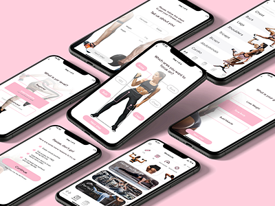 WFit | Mobile app | Log in app design fitness mobile app sport ui ux women