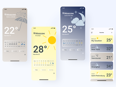 Weather App Design Concept app design art design design concept dreams figma illustration mobile app mobile ui ui weather weather app weather forecast web