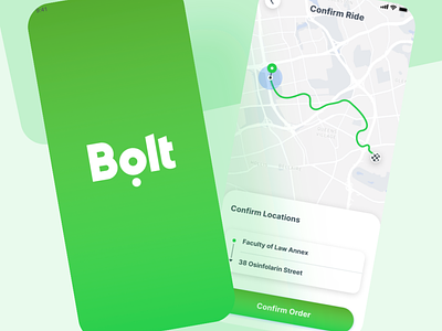 Redesign of Bolt App app design logo ui ux