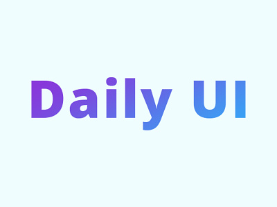 Daily UI cover daily 100 challenge dailyui dailyui 001
