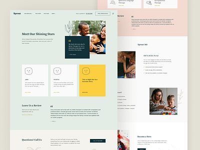 Autism Clinic For Kids – Website & Booking Design clean design figma icons illustration interface landing service ui ui design uiux web website