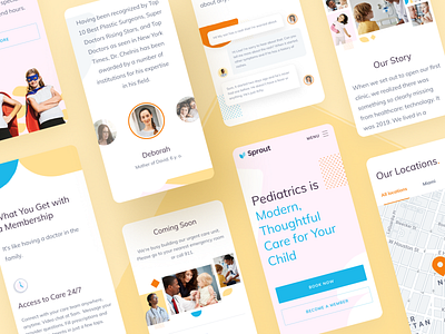 Pediatrics Clinic – Website Design adaptive design figma interface mobile ui ui design ux web website