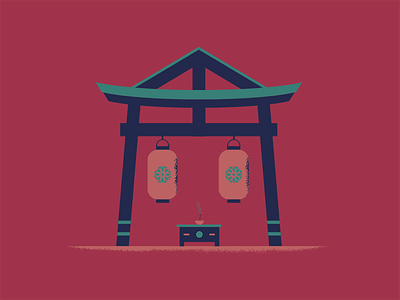 Torii incense japan japanese japanese gate lantern shrine smoke torii