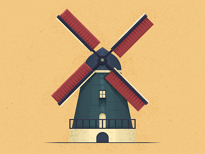 Windmill challenge fan illustration object windmill window