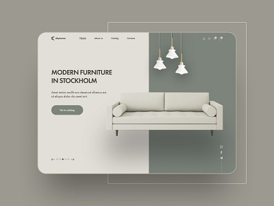 Furniture store | First screen concept concept design designer first screen furniture furniture store inspiration landing page ui ui design uiux ux ux design web design website