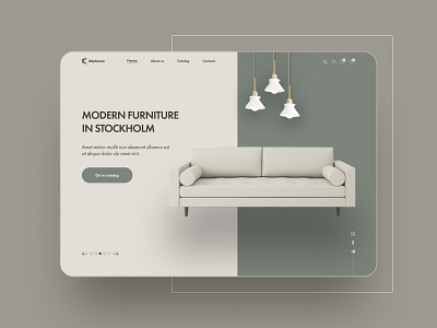 Furniture store | First screen concept